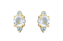 Load image into Gallery viewer, Skye Blue Topaz Stud Earrings

