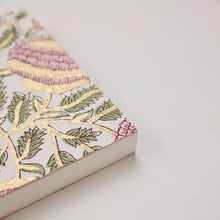 Load image into Gallery viewer, Paper Mirchi Block Printed Notebook Glitz Blush

