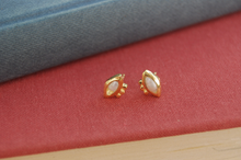 Load image into Gallery viewer, Nazar Pearl Set Stud Earrings
