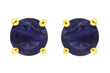 Load image into Gallery viewer, Candy Iolite Stud Earrings
