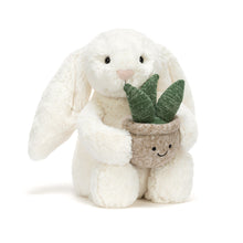 Load image into Gallery viewer, Jellycat Cream Bunny With Plant
