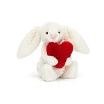 Load image into Gallery viewer, Jellycat Red Love Heart Bashful Bunny Small
