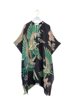 Load image into Gallery viewer, Crane Emerald Wool Throwover One Hundred Stars
