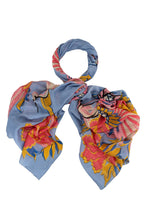 Load image into Gallery viewer, Crane Periwinkle Scarf One Hundred Stars
