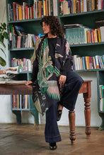 Load image into Gallery viewer, Crane Emerald Wool Throwover One Hundred Stars
