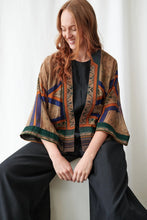 Load image into Gallery viewer, Fleur De Lys Sand Kimono One Hundred Stars

