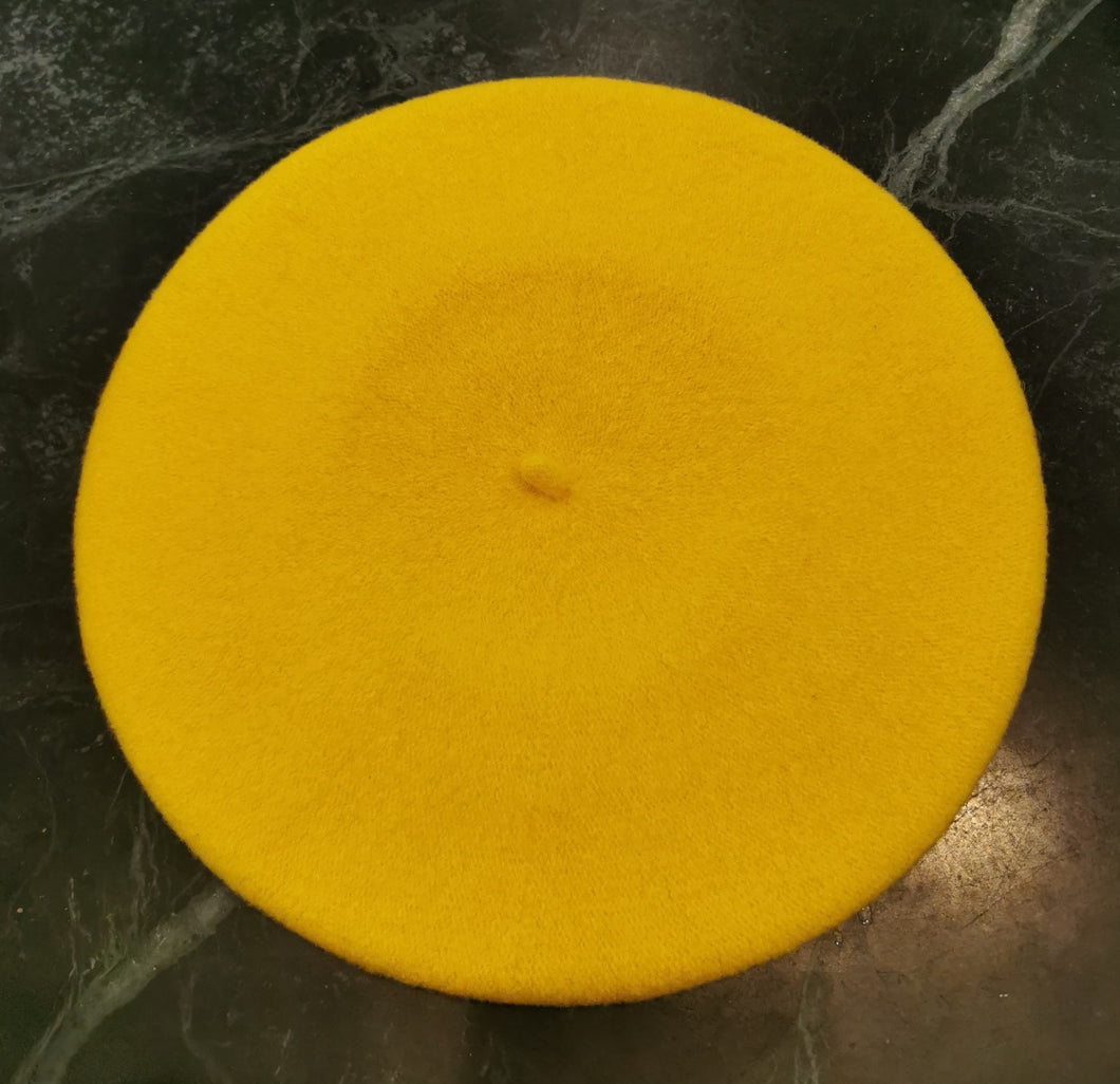 Kopka Yellow Wool Beret