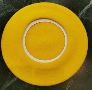 Kopka Yellow Wool Beret