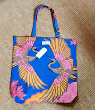 Load image into Gallery viewer, Cobalt Crane Canvas Bag By One Hundred Stars
