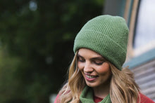 Load image into Gallery viewer, Fleece Lined Wool Hat GREEN
