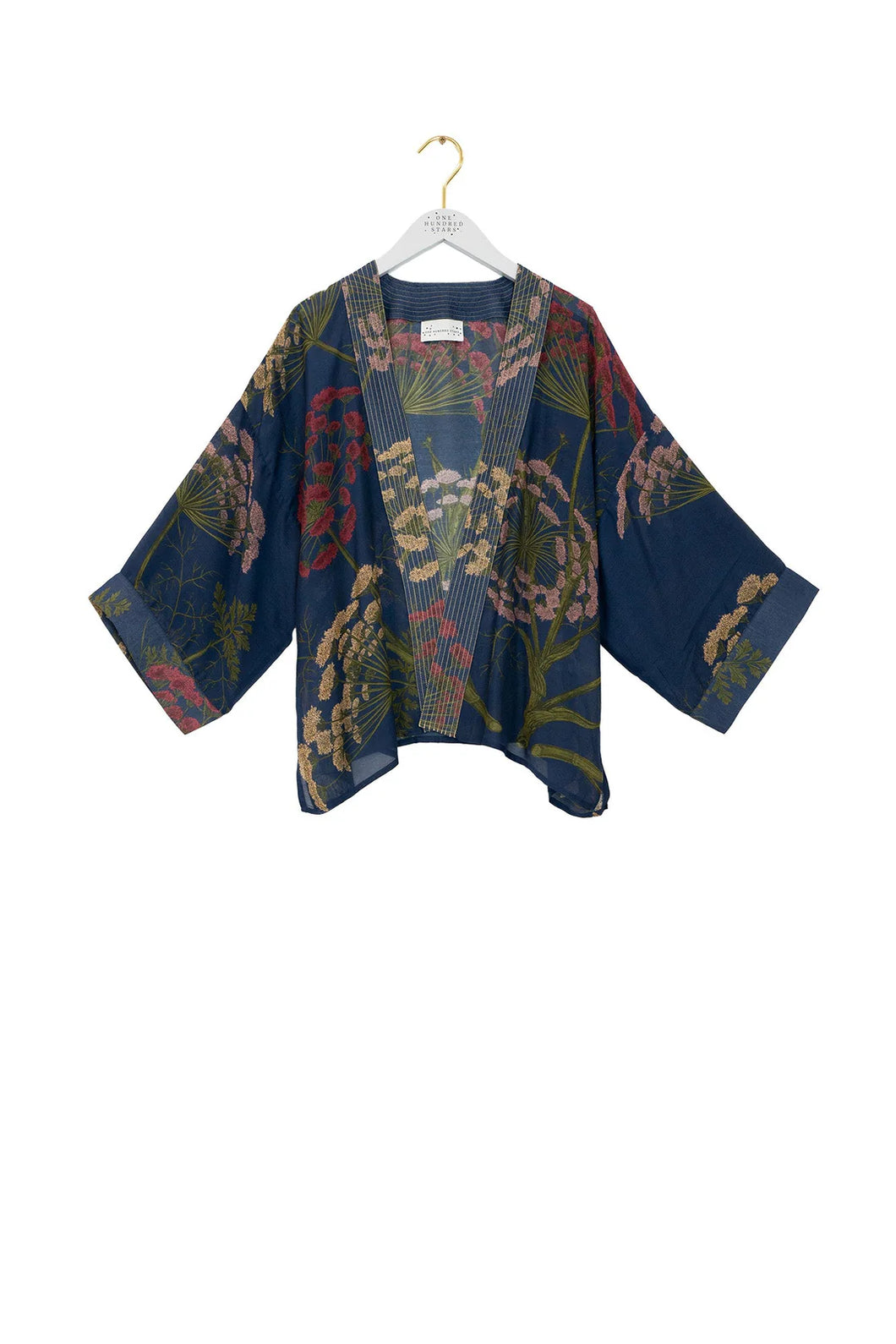 Parsley Seed Navy Kimono One Hundred Stars