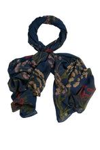 Load image into Gallery viewer, Parsley Seed Navy Scarf One Hundred Stars
