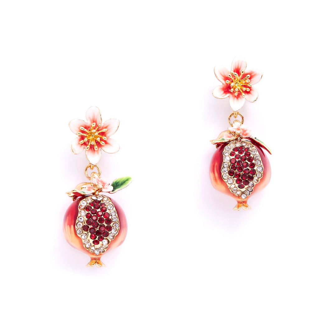 Bill Skinner Pomegranate Drop Earrings