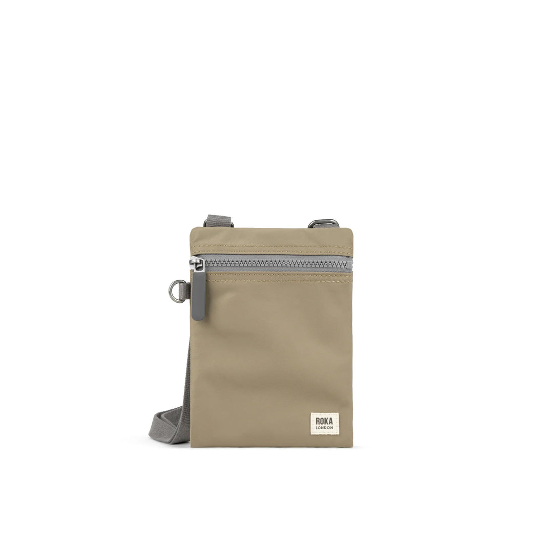 Roka Chelsea Taupe Pocket Phone Bag