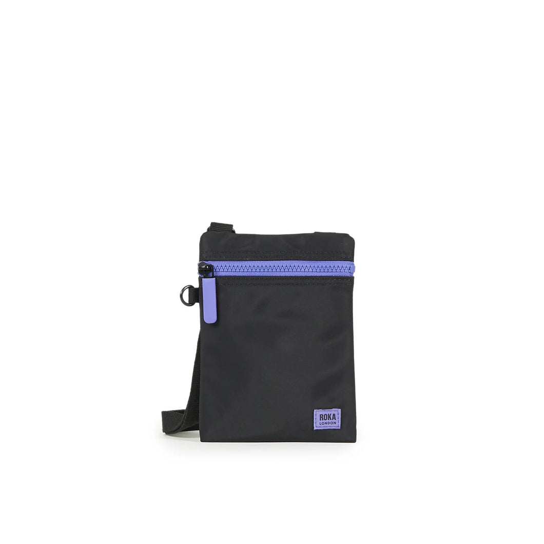 Roka Creative Waste Black/Purple Chelsea phone Bag