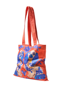 Powder UK Canvas Tote Bag- Splendid Spaniels
