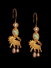 Load image into Gallery viewer, Ruby Jack The Lions Flame Earrings
