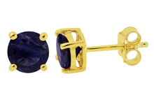 Load image into Gallery viewer, Candy Iolite Stud Earrings
