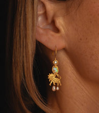 Load image into Gallery viewer, Ruby Jack The Lions Flame Earrings

