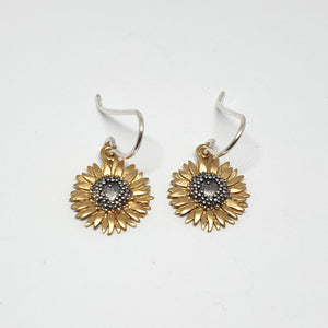 Sheena McMaster Small Sunflower Drop Earrings