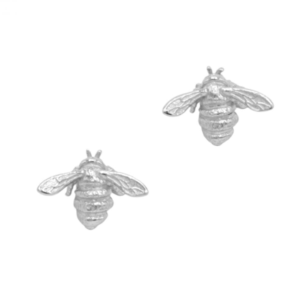 Silver Bumble Bee Studs by Bill Skinner