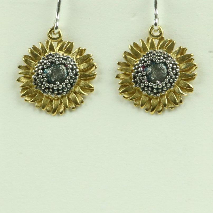 Sheena McMaster Medium Sunflower Drop Earrings