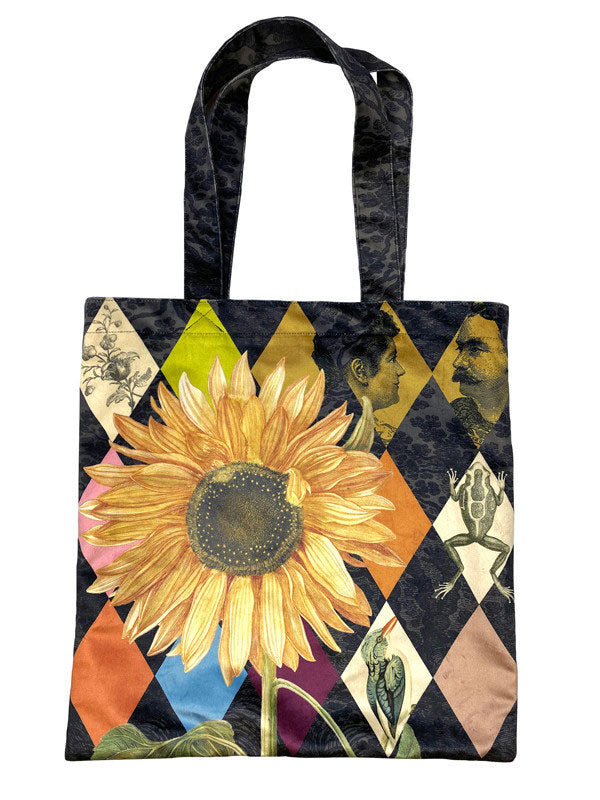 Velvet Tote Bag Sunflower